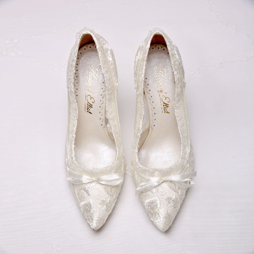 Lace Wedding Boots And Bridal Shoes House Of Elliot Ella Grace Elliot Ivory Lace Vintage Wedding Shoe