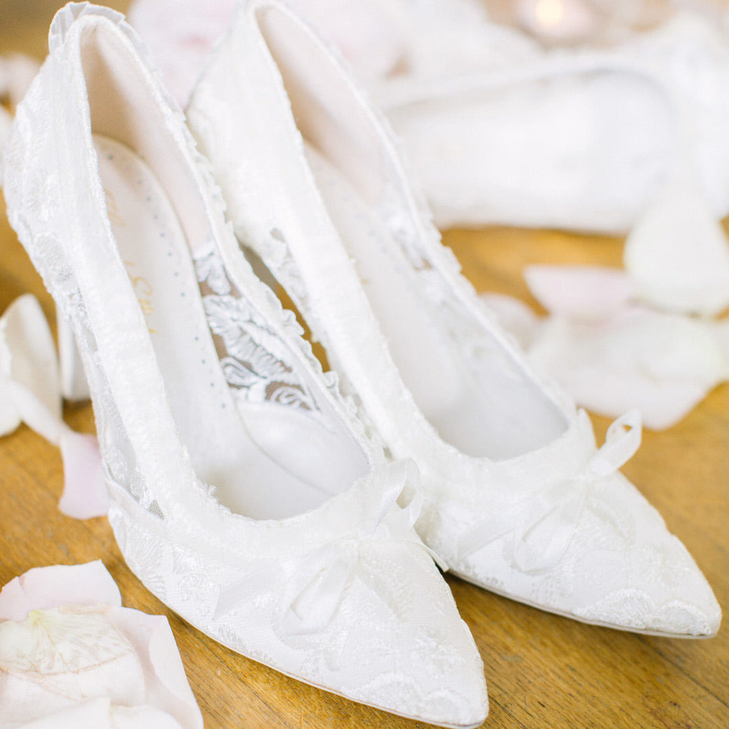 Ivory Lace Wedding Shoes for Bride