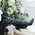 Unique Black Lace Wedding Shoes Bridal Boots Wedding Boots