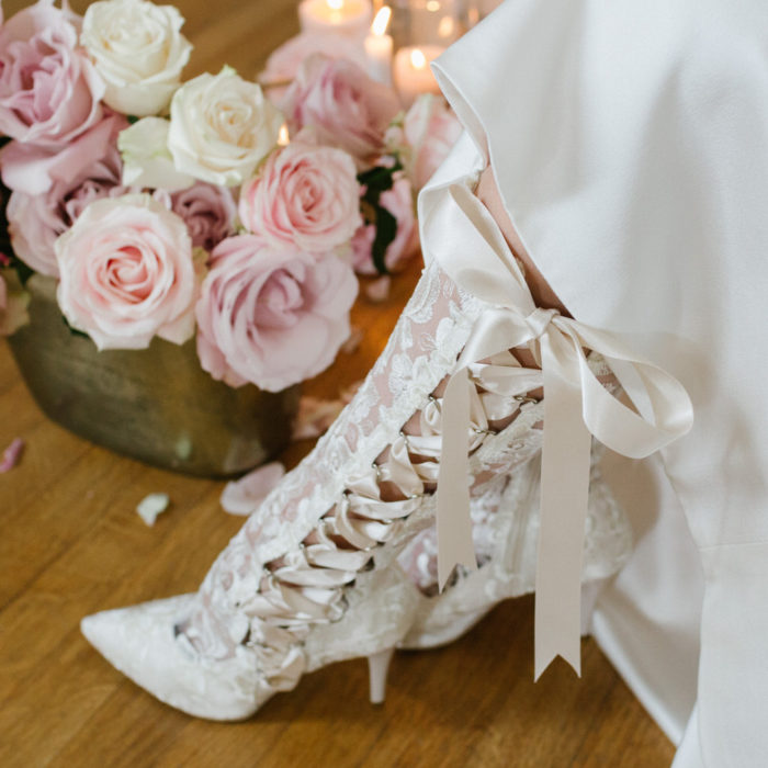 Beatrice Elliot Elegant Knee High Lace Bridal Boots