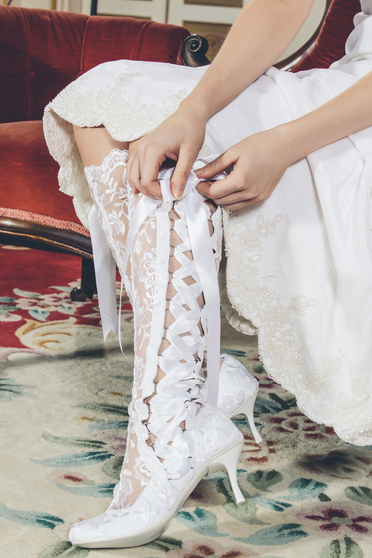 knee high wedding boots