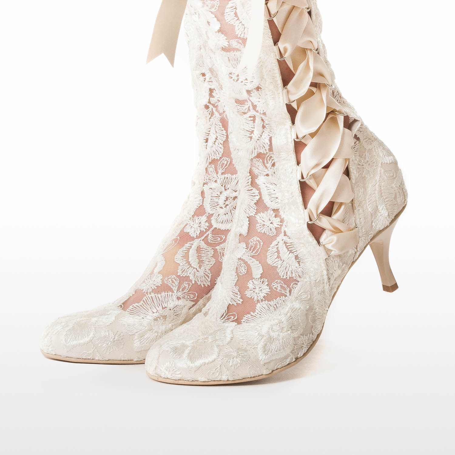 House of Elliot Evangeline Elliot Vintage Lace Bridal Boots