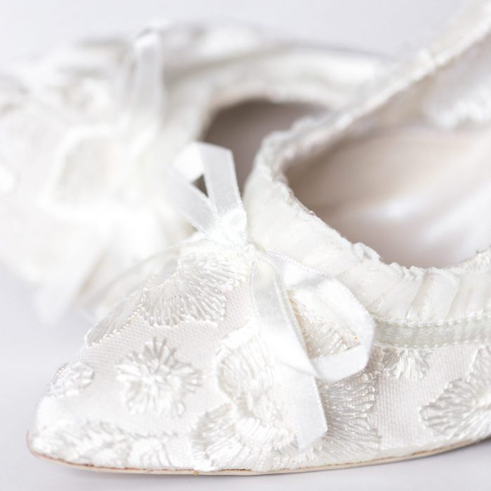 Vintage Lace Ivory Bridal Shoes