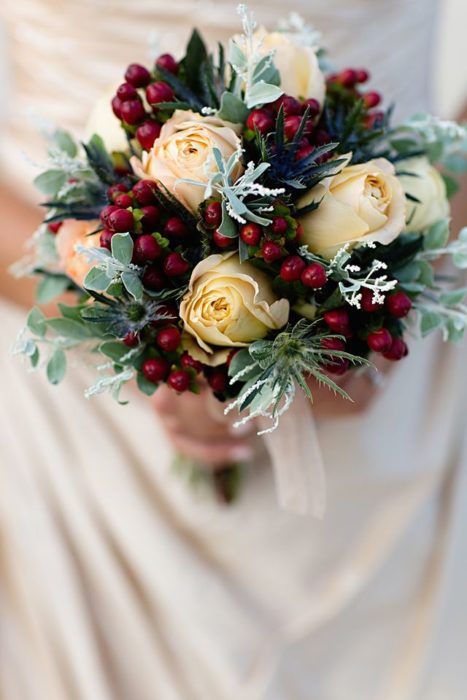 Winter Wedding Berry Bouquet