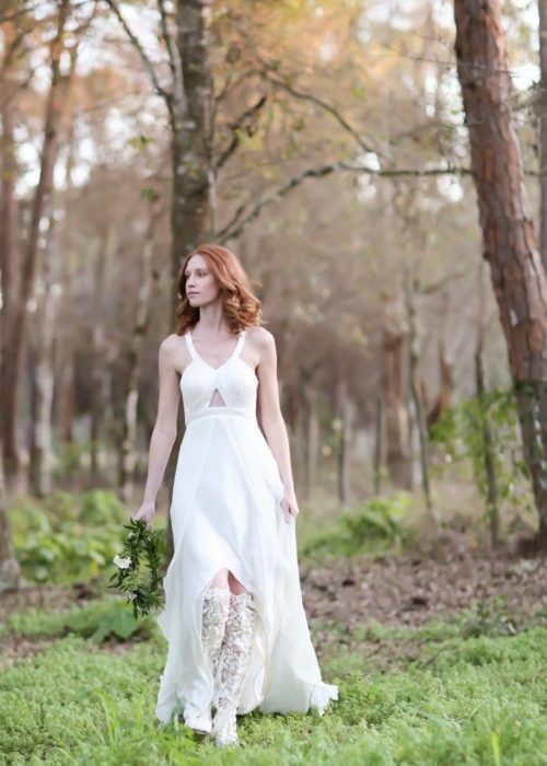 Rustic Wedding Lace Wedding Boots