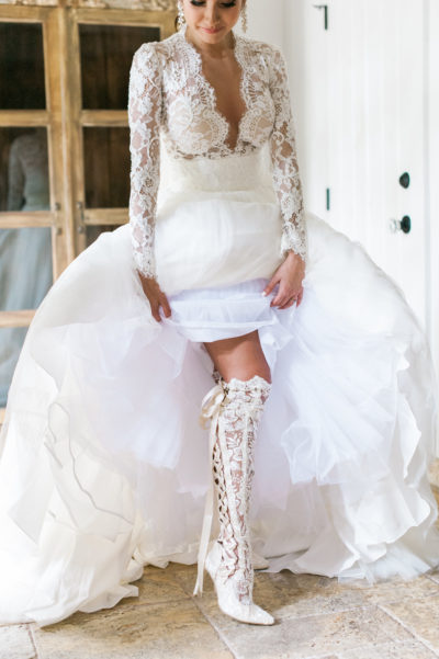 House of Elliot Real Bride Ivory Lace Over the Knee Wedding Boots House of Elliot Real Bride Ivory Lace Over the Knee Wedding Boots