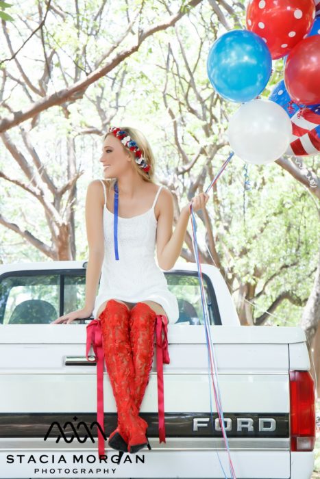 4th of July Styled Shoot House of Elliot Red Lace Boots 