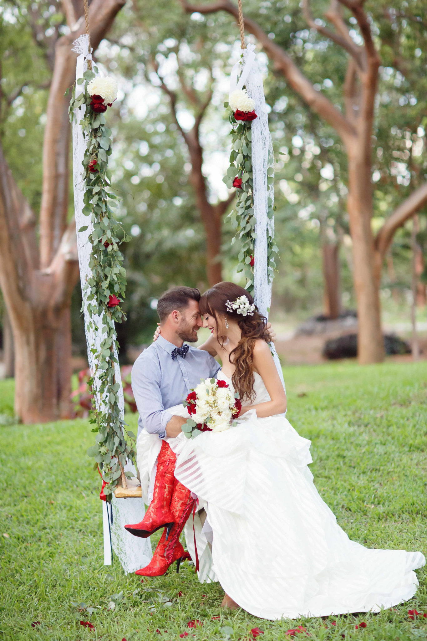 Red Lace Wedding Shoes Wedding Boots