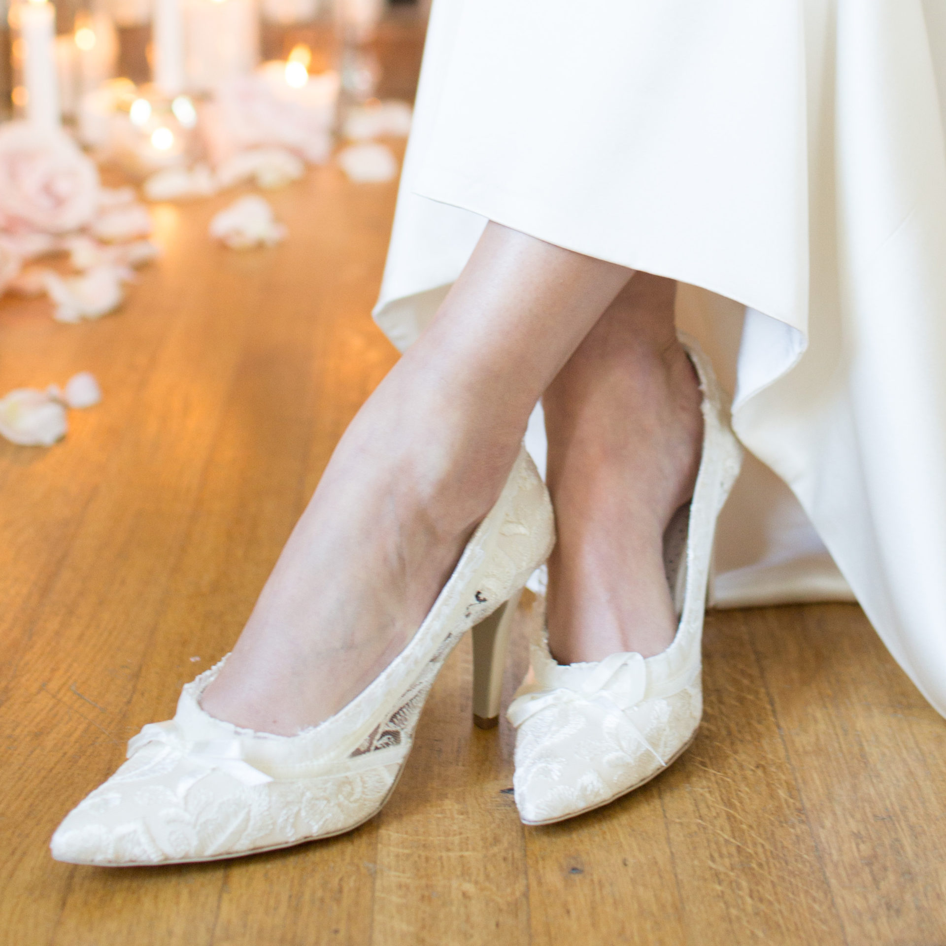 Ella Grace Elliot Ivory Lace Wedding Shoes