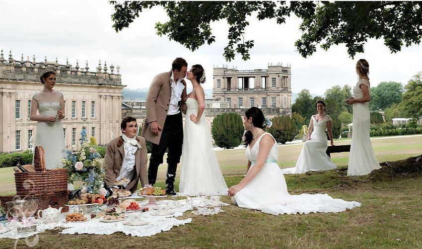 Jane Austen Wedding Inspiration Bride and Groom2