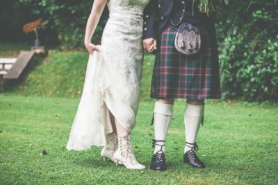 Low Res Cari & Matt House of Elliot Lottie Elliot Lace Wedding Boots3 House of Elliot Real Bride Cari wearing Lottie Elliot Vintage Lace Wedding Boots