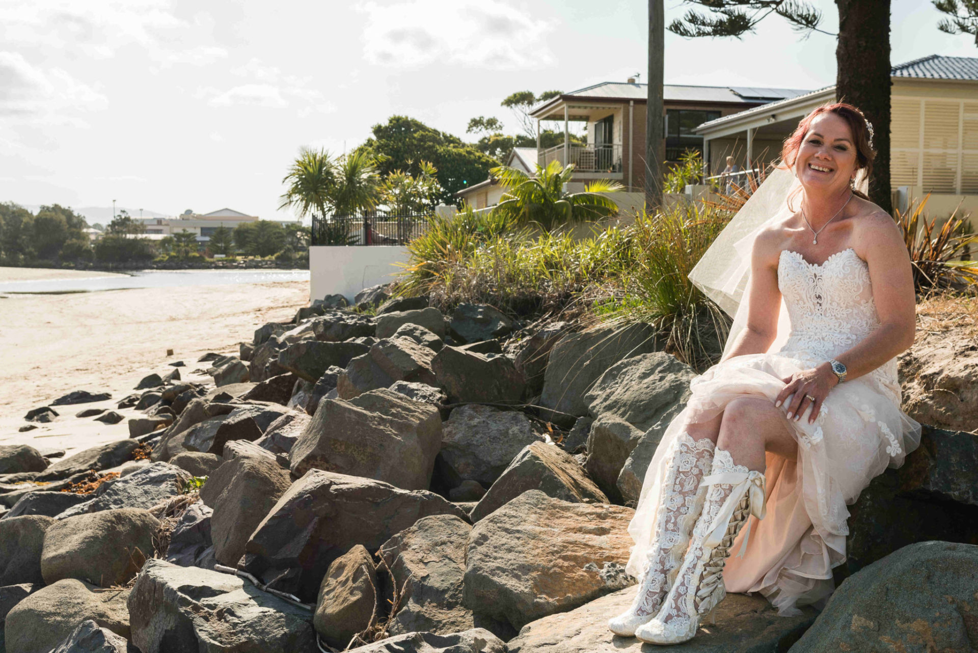 Vintage Lace Wedding Boots Australian Wedding 