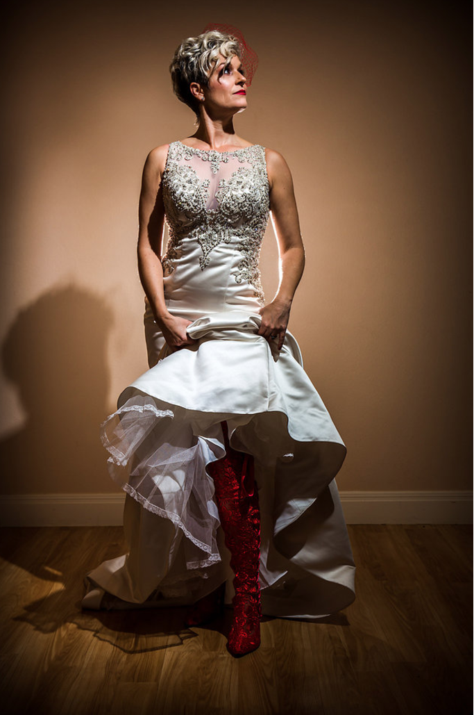 Red Lace Bridal Wedding Boots House of Elliot 