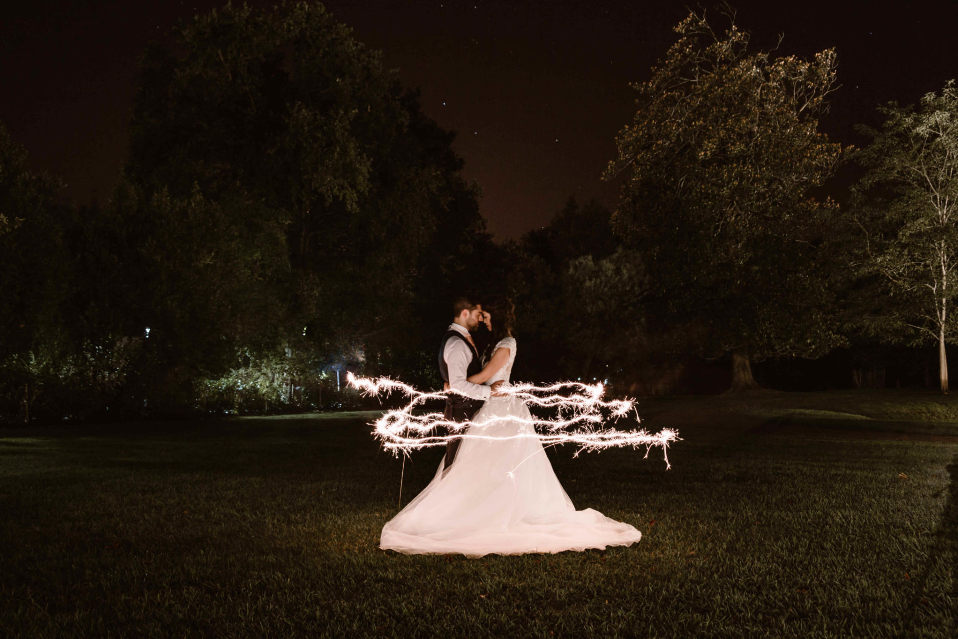 Disco Sparklers at Spanish Fairy tale Castle Wedding