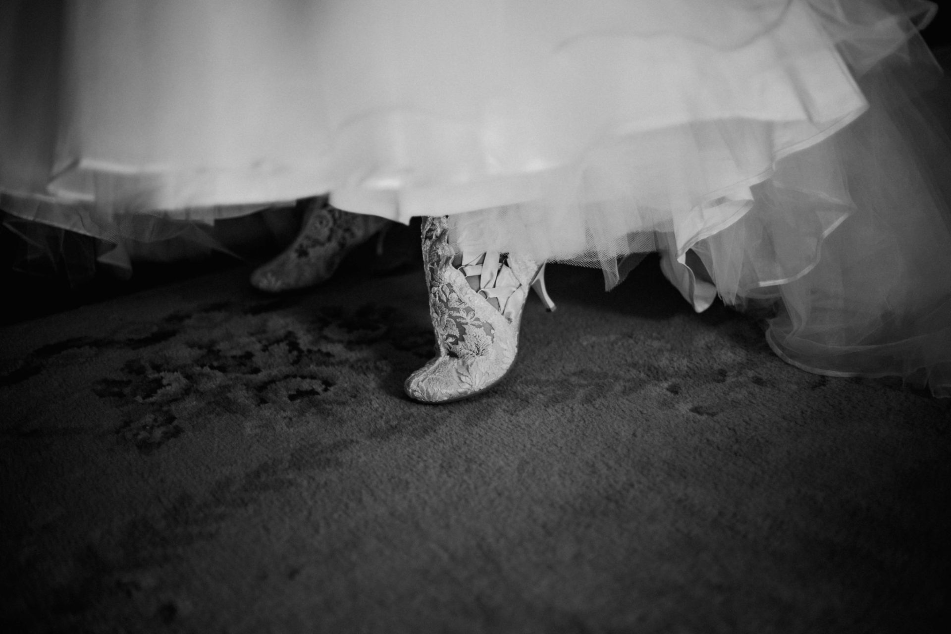 Getting Ready Lace Vintage Bridal Boots