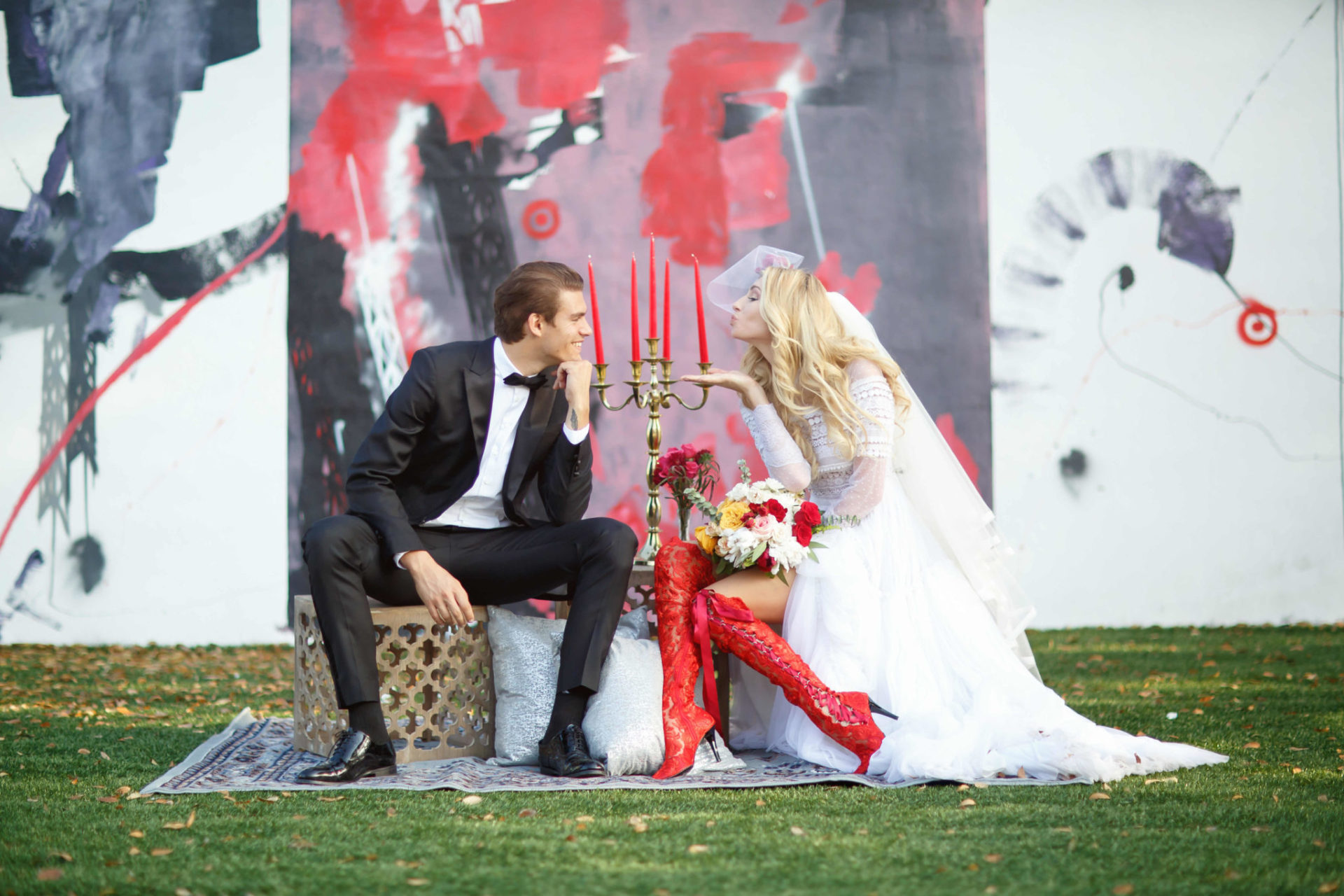 Alternative Lace Wedding Boots by House of Elliot