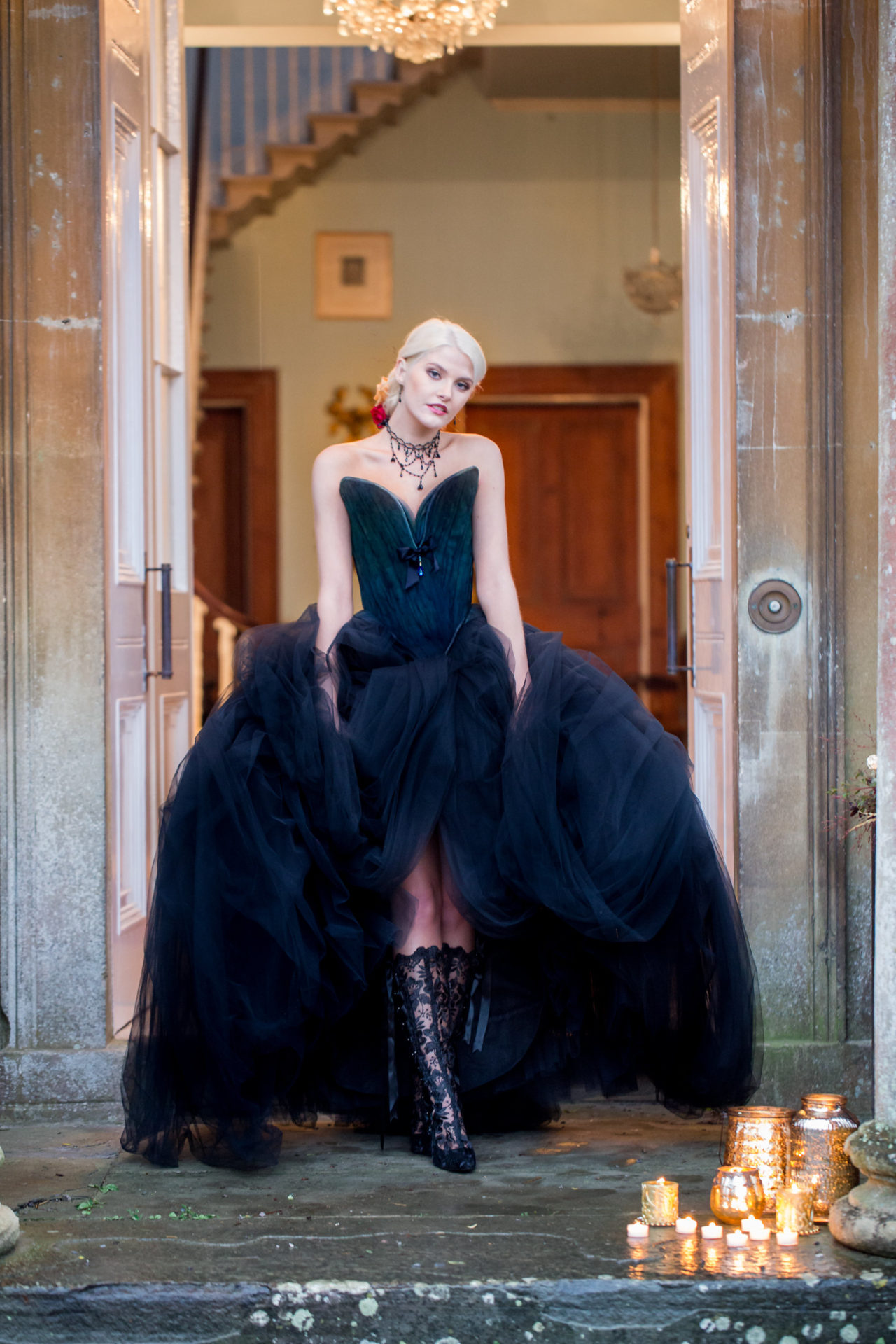 Black Gothic Wedding Dress