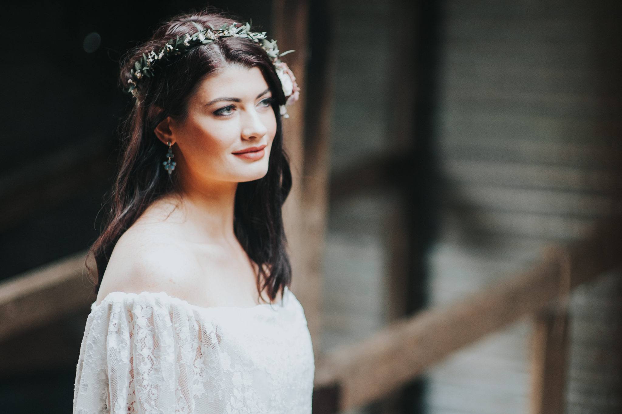 Boho Mermaid Wedding Inspiration Floral Crown