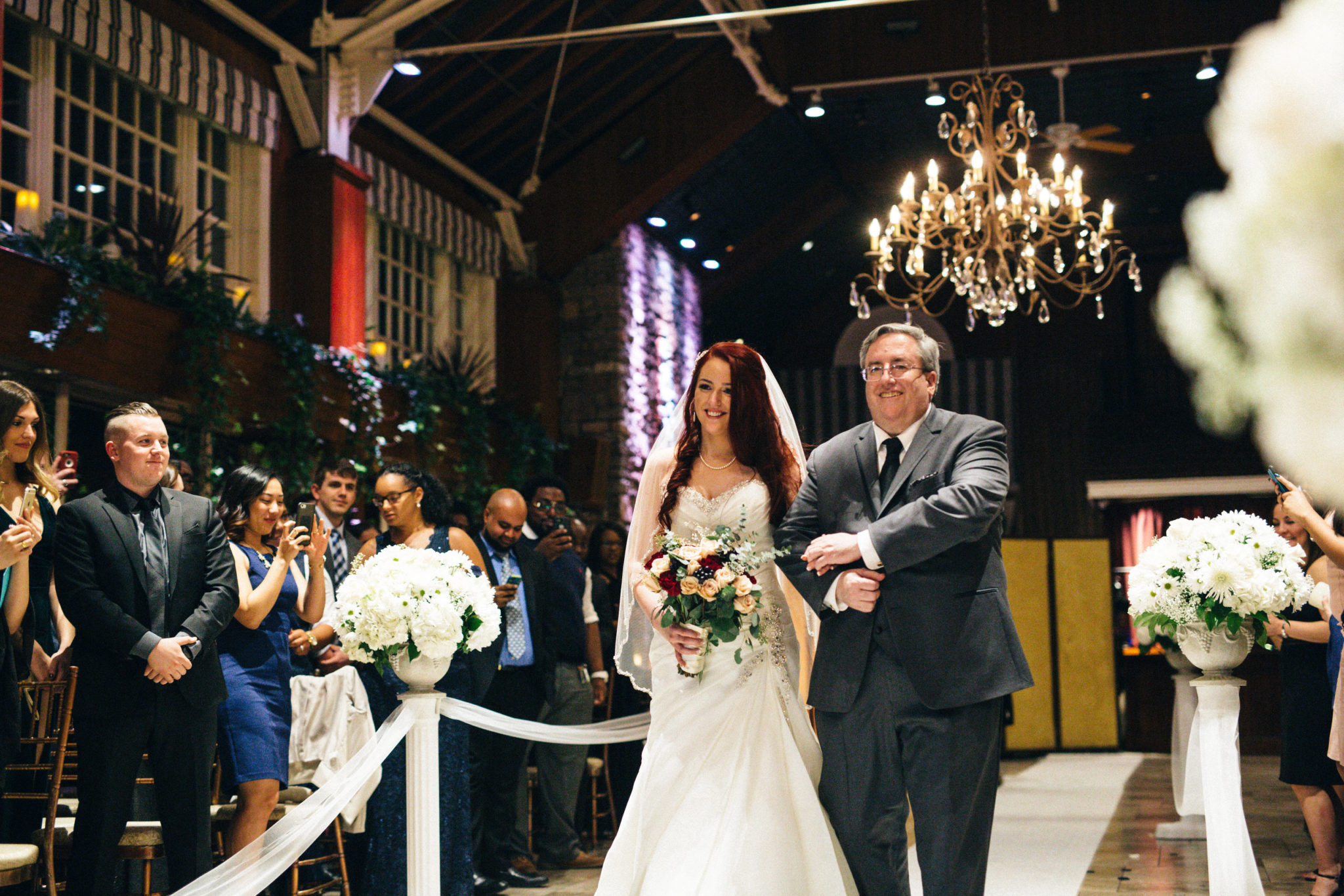 Blue and Silver Nighttime Winter Wedding in New York 