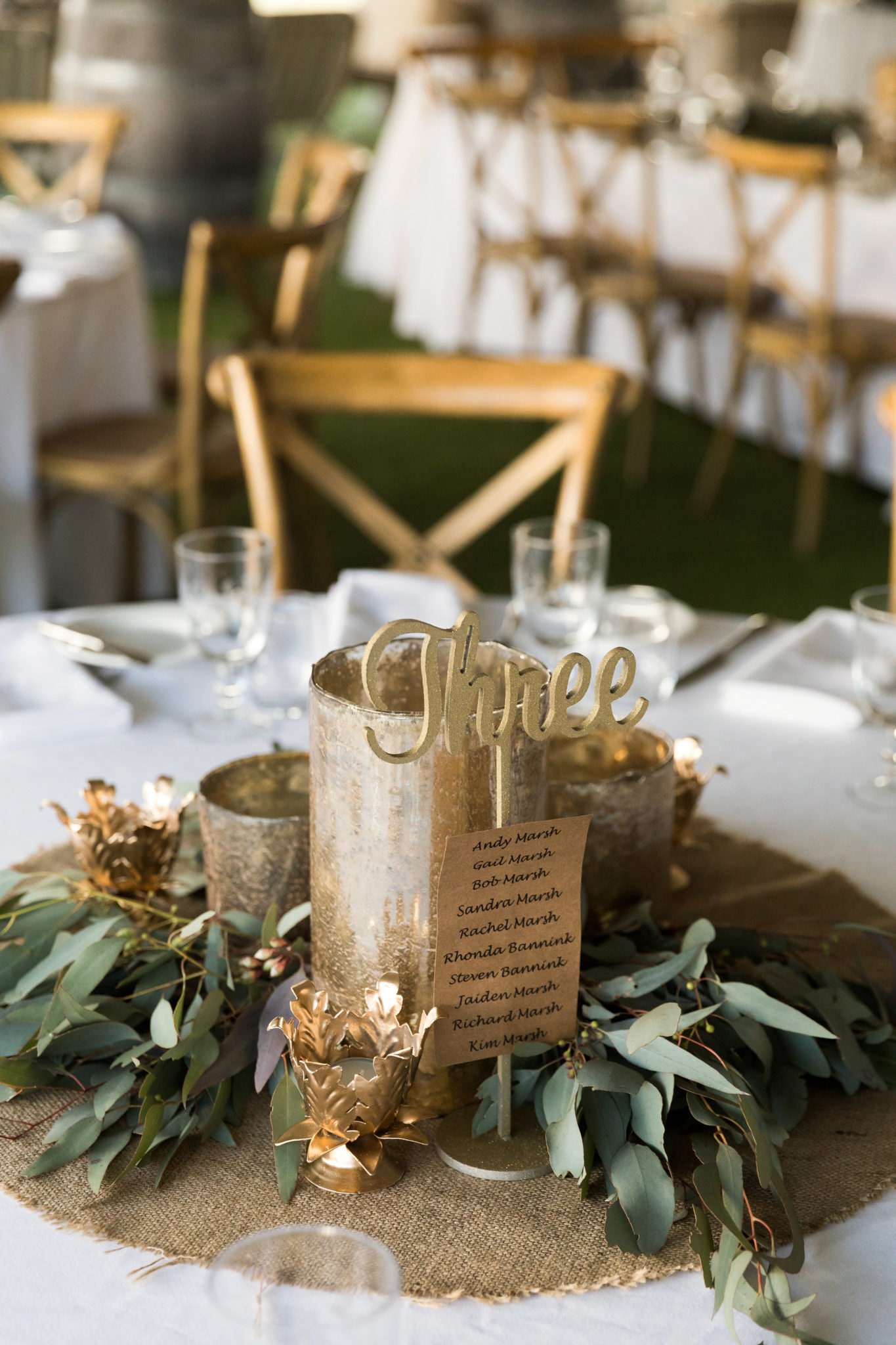 Gold Fall Wedding Centerpieces 