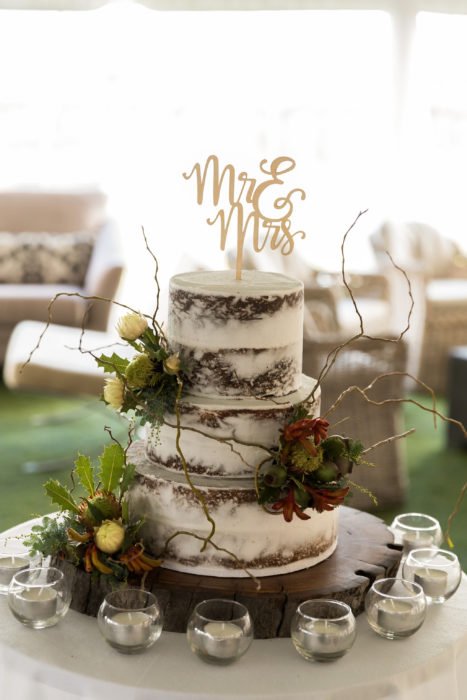 Rustic Fall Wedding Cake 