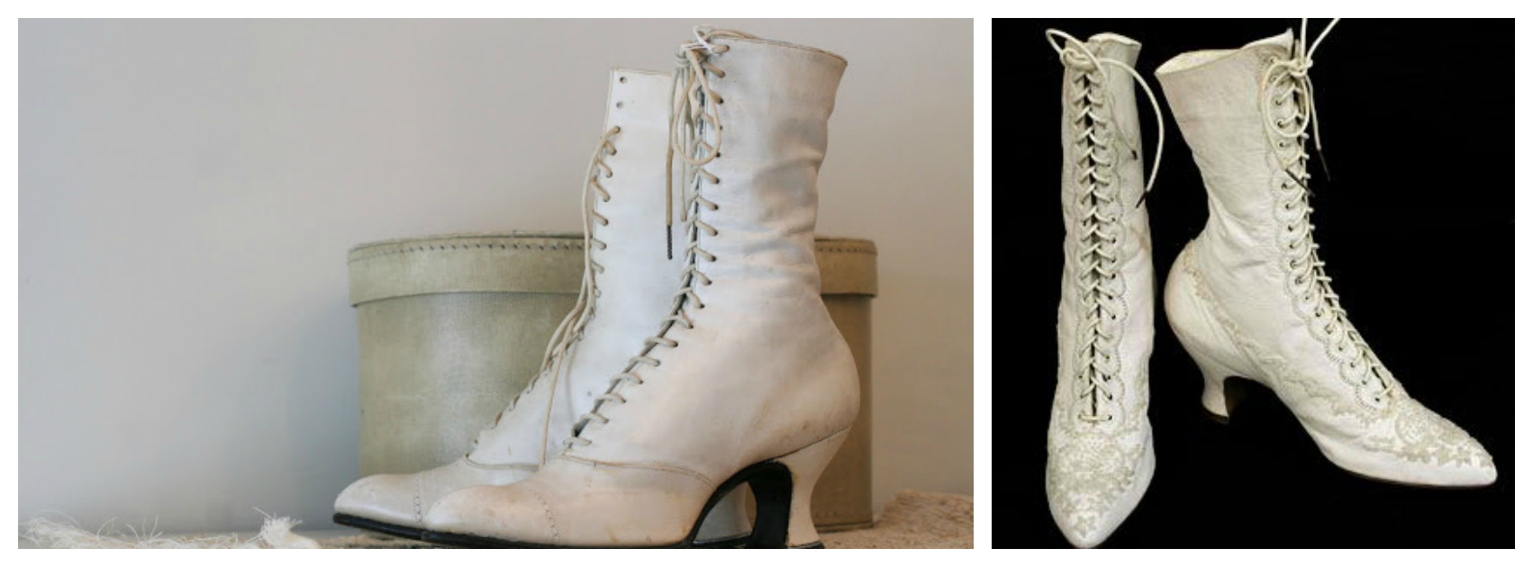 Edwardian wedding boots 