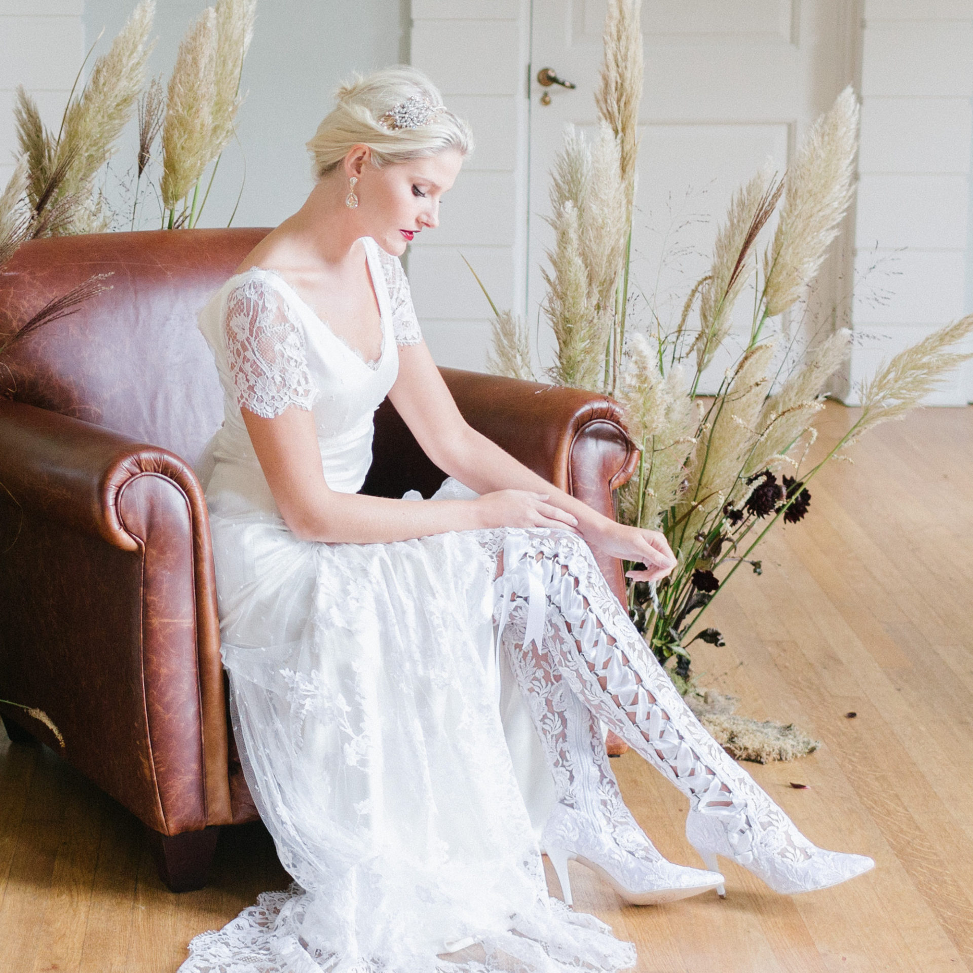 white lace wedding