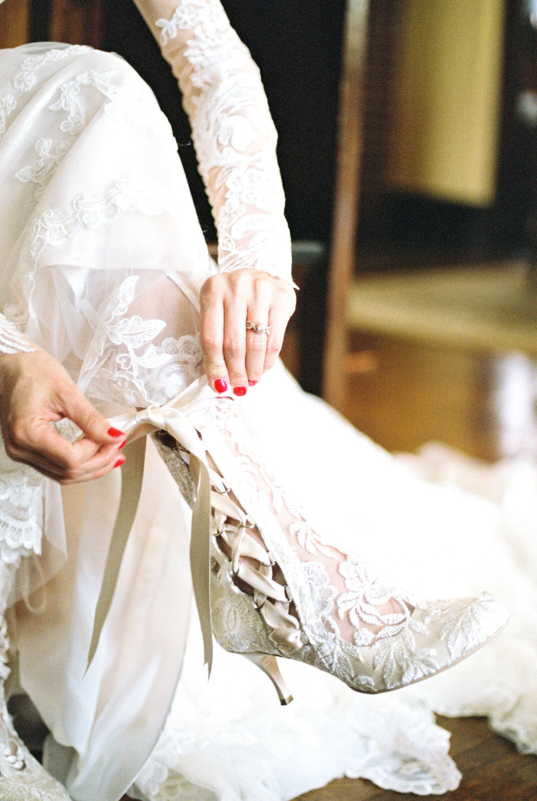 Jane Austen Vintage Lace Wedding Boots