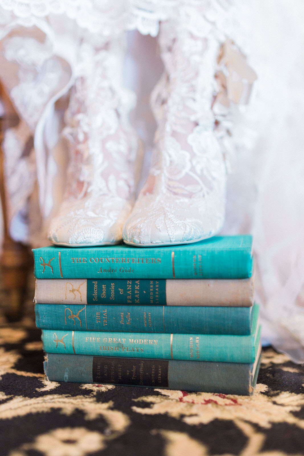 Jane Austen Vintage Lace Bridal Booties