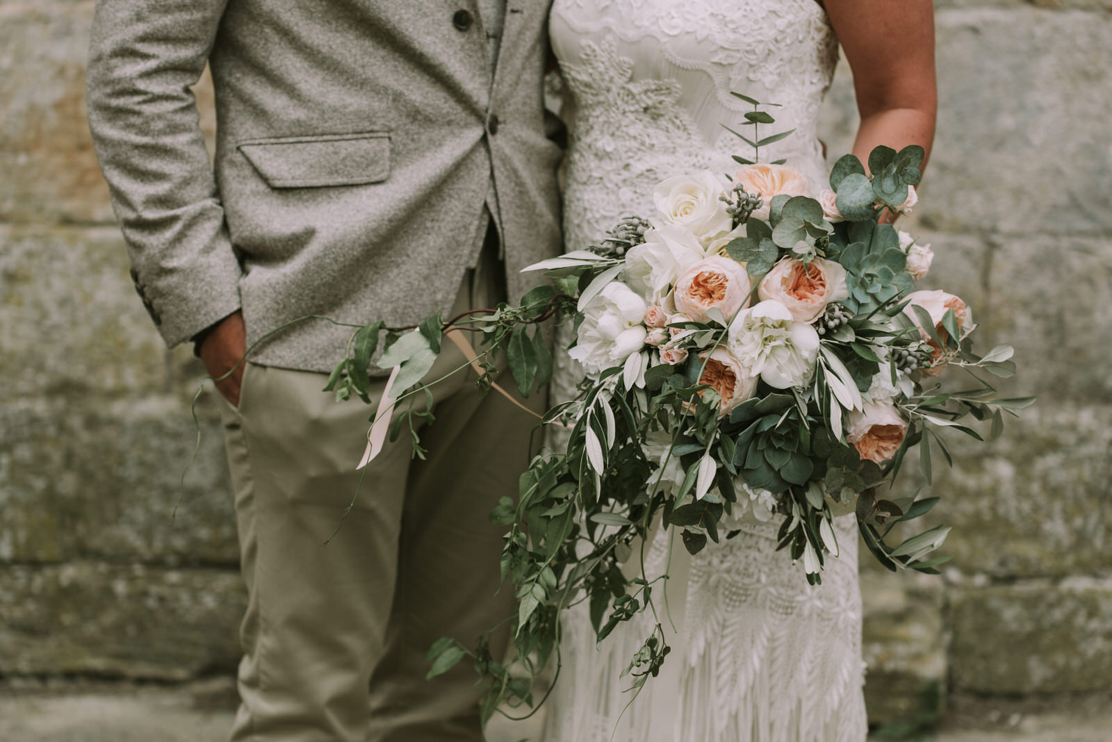 Vintage Bohemian Wedding Inspiration Peach and Ivory