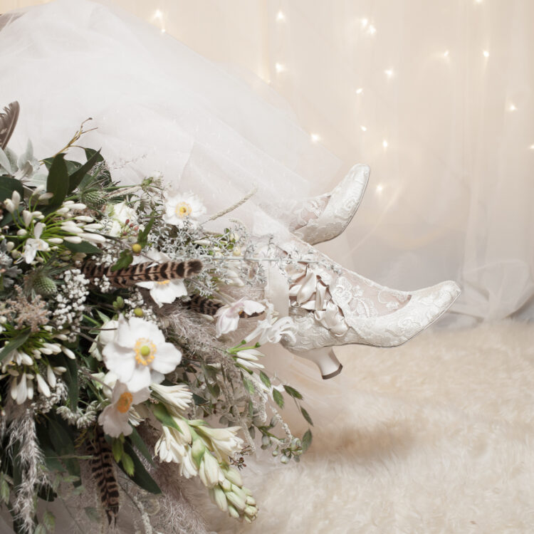 Lizzie Elliot Victorian Lace Booties for Bride Lizzie Elliot Victorian Lace Booties for Bride