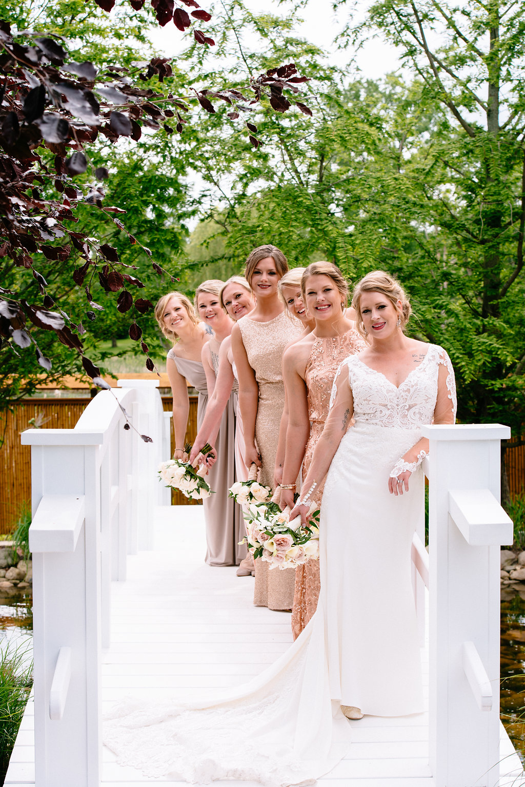 Rose Gold Copper Bridemaid Dresses