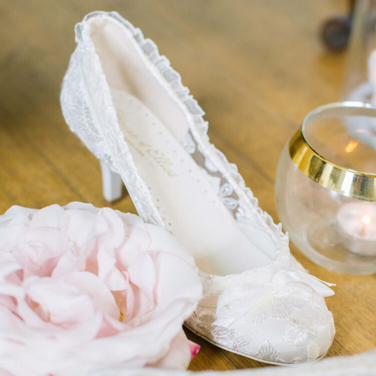 Lydia Elliot Ivory Lace Wedding Shoes - Image 5