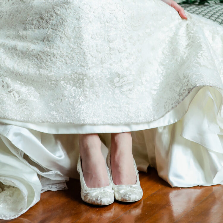 Lydia Elliot Ivory Lace Wedding Shoes - Image 4