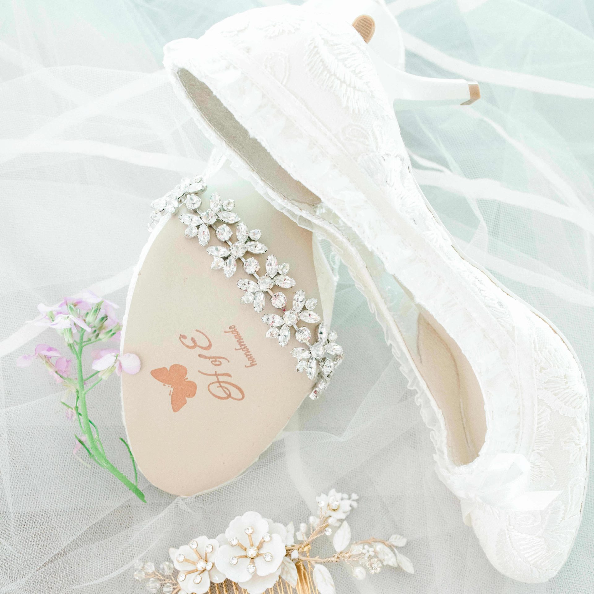 Vintage Lace Bridal Shoes