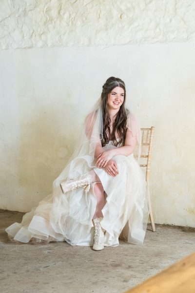 Robyn Real Bride Lottie Elliot House of Elliot Lace Boots Real Bride Testimonial Vintage Lace Wedding Boots