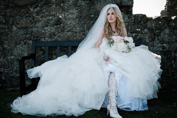 House of Elliot Goodnight Sweetheart Over the Knee Lace Boots Over the Knee Lace Wedding Boots