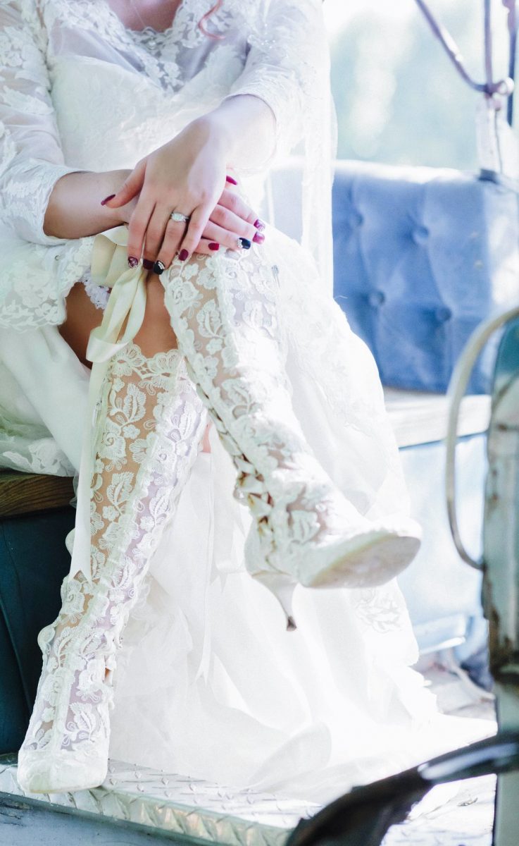 Vintage Lace Boots for Bride USA