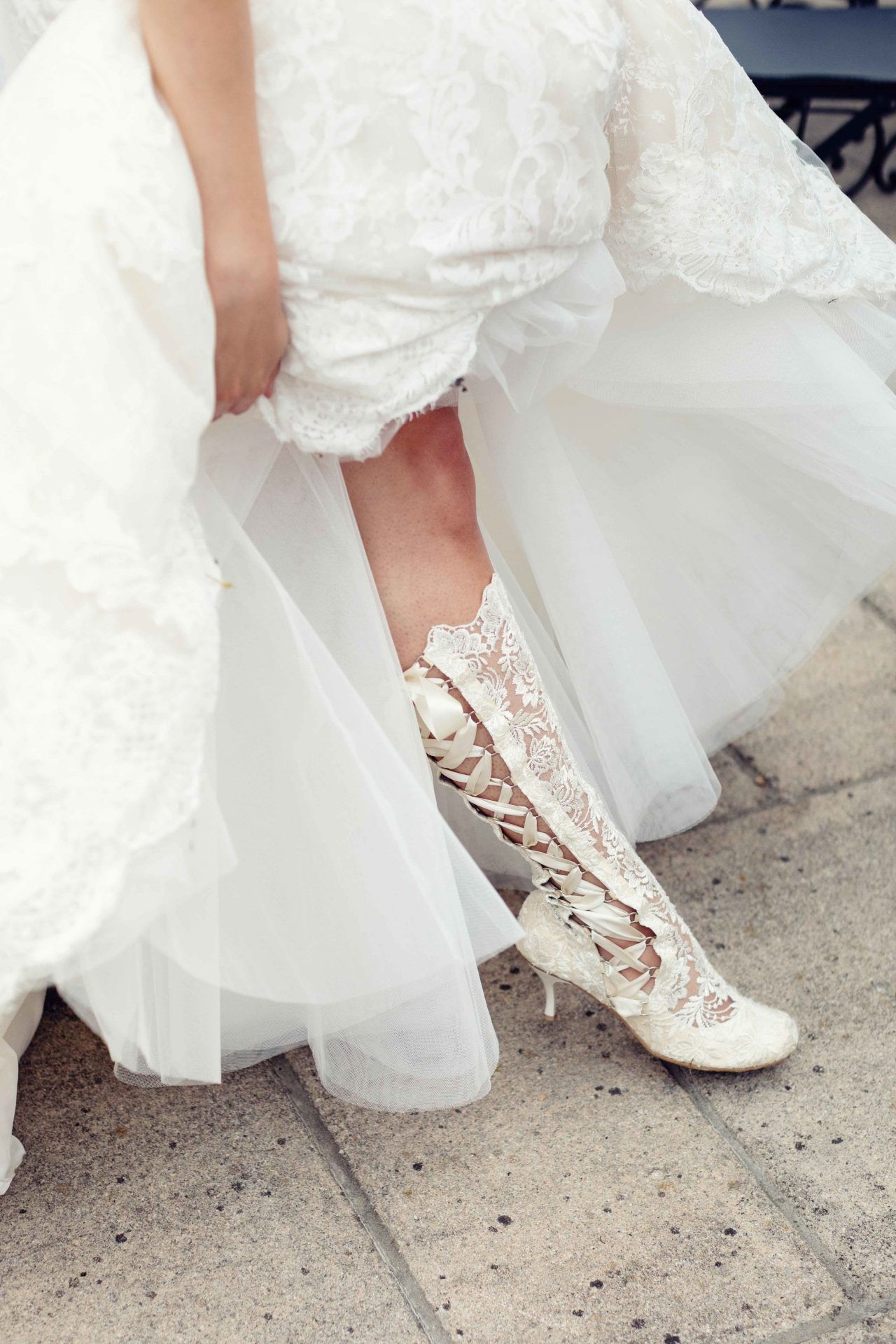 Vintage Jane Austen Lace Boots for Wedding