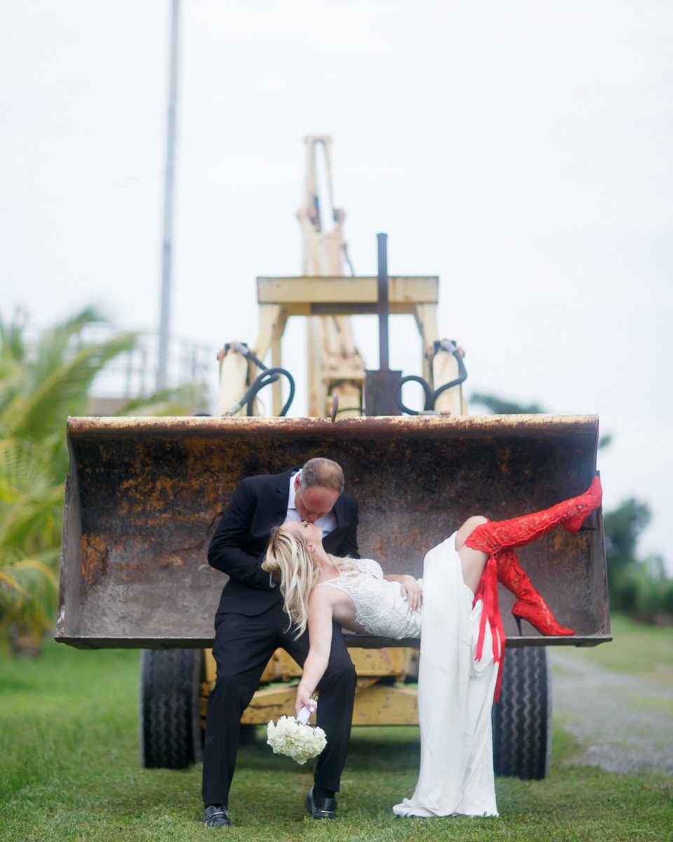 Unique Red Over the Knee Lace Wedding Boots 