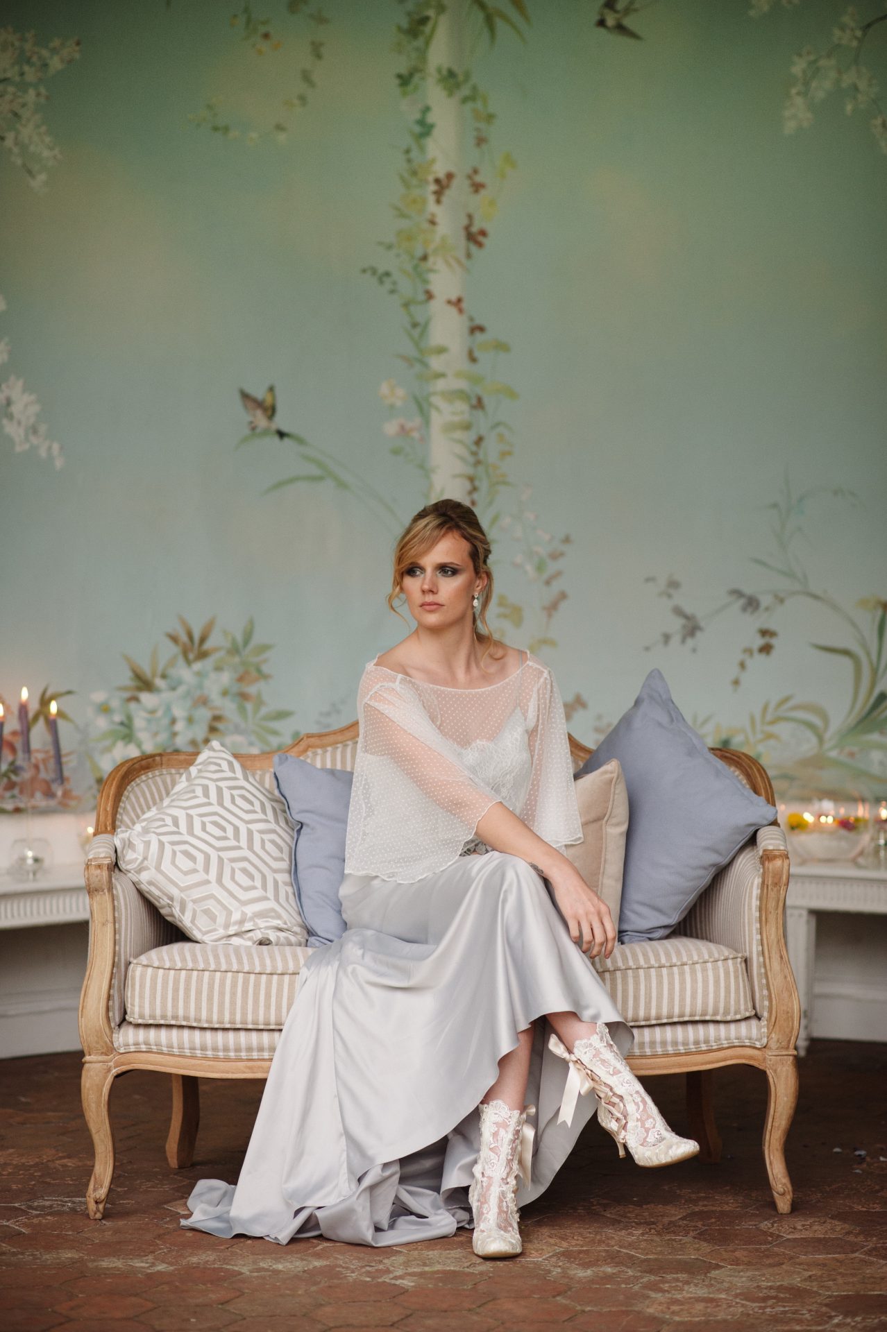 Edwardian Inspired Wedding Lace Ankle Boots