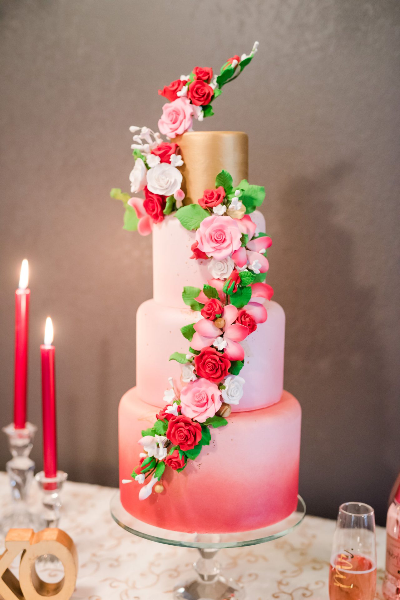 Valentine's Day Wedding Cake 