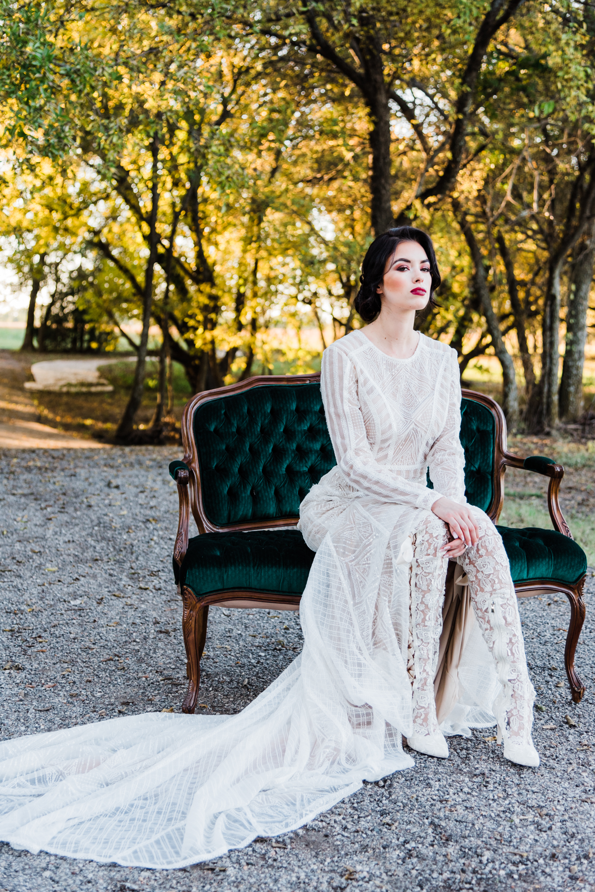 Boho Winter Elopement Lace Boots