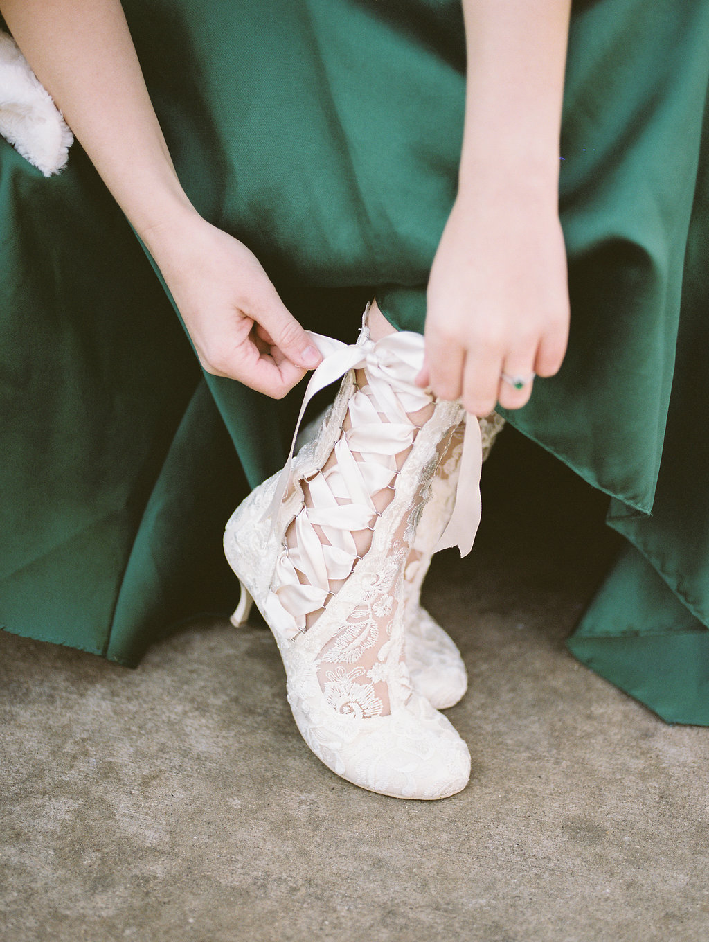 Victorian Lace Wedding Booties