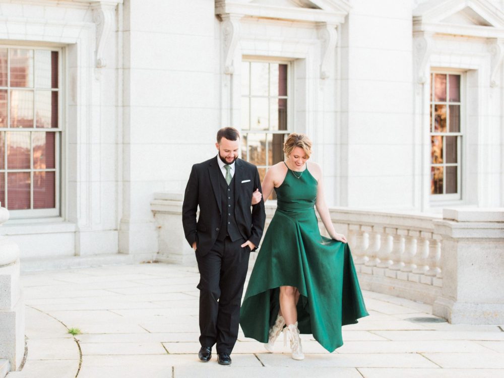 St Patrick's Day Wedding Inspiration Green Wedding Dress 