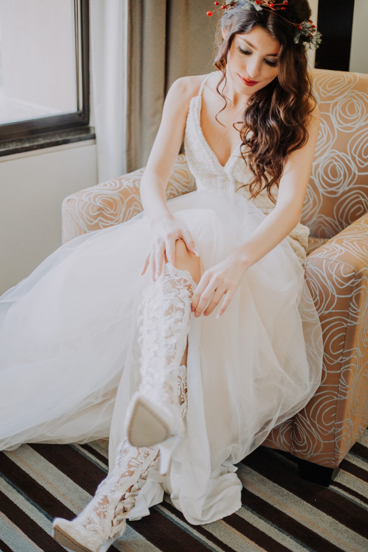 Winter Wedding Boots for Bride