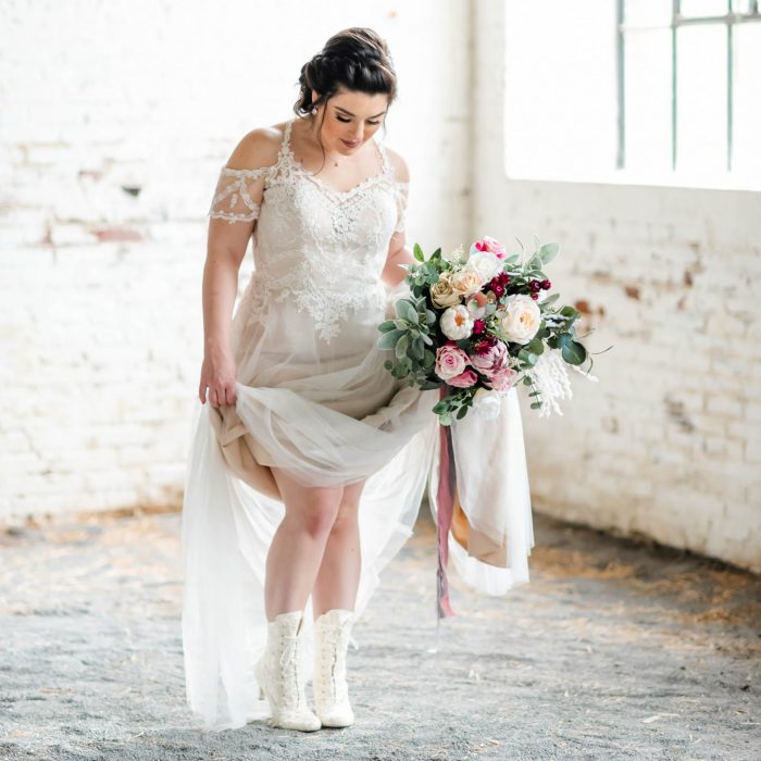 Victorian Bridal Booties