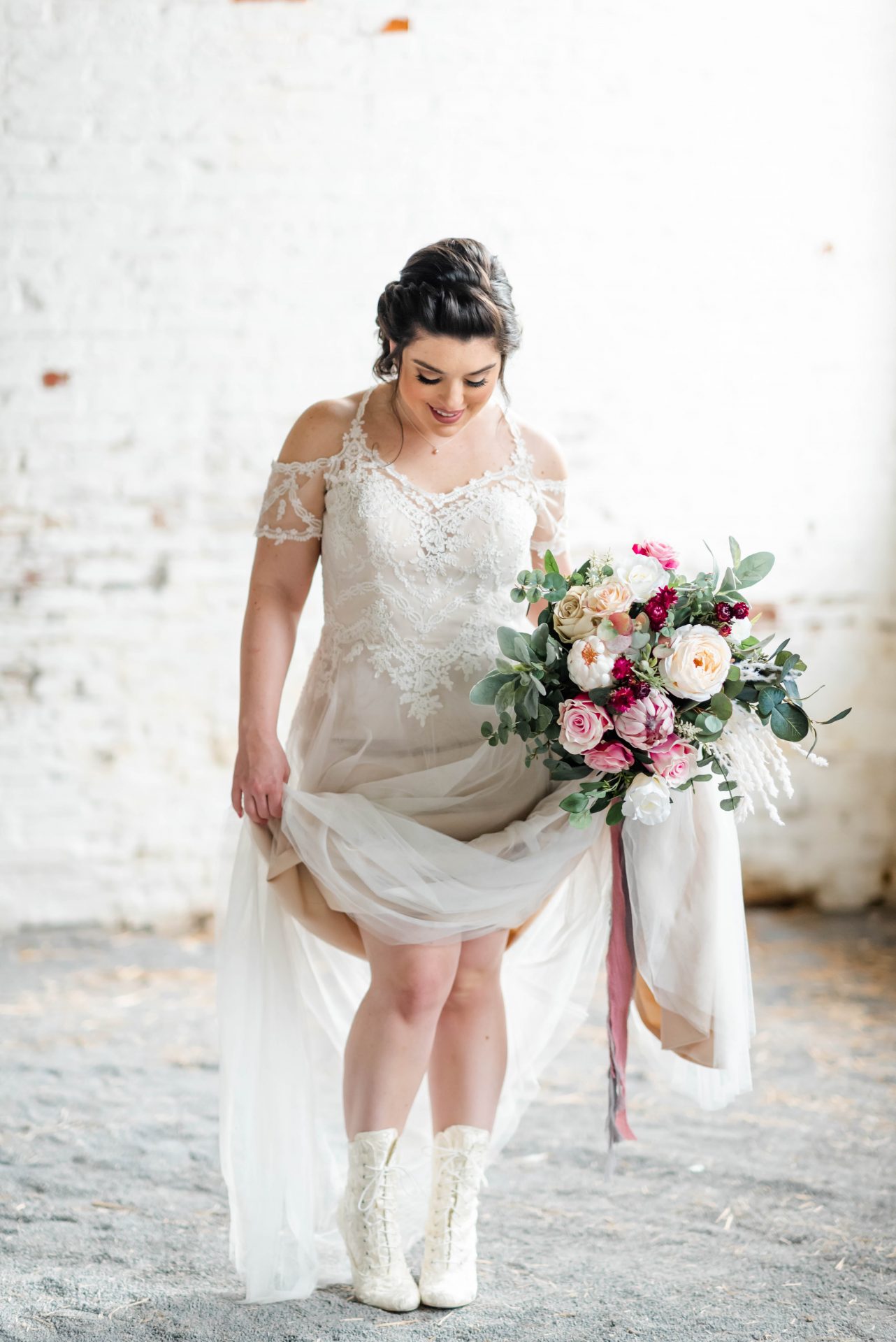 Victorian Era Inspired Bridal Boots