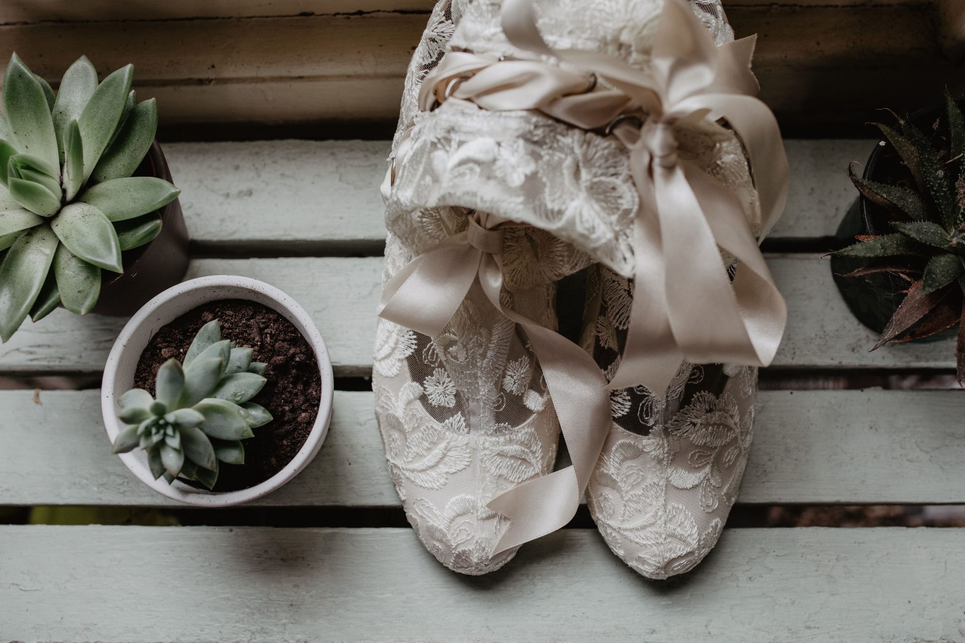 Lace Wedding Booties  
