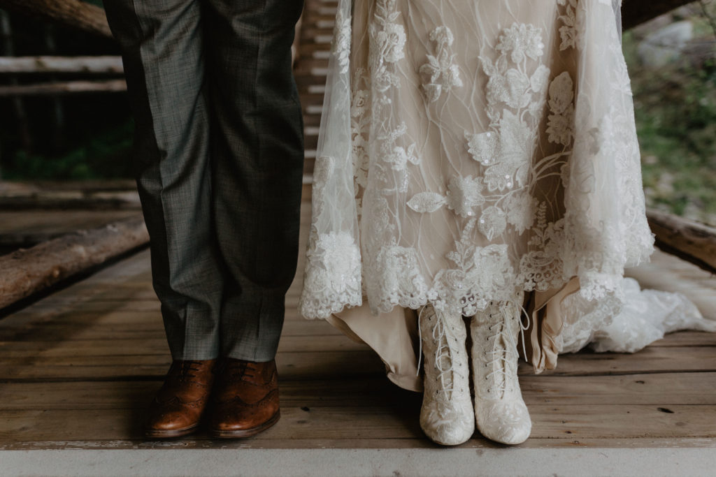 Victorian Lace Up Bridal Boots